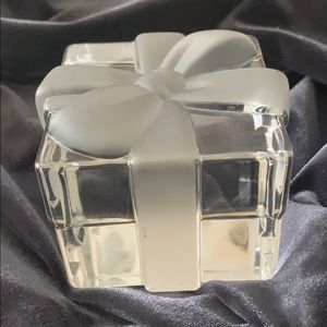 Tiffany Crystal Box Paperweight